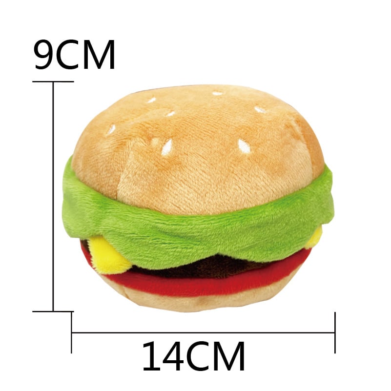 Chatty Burger Buddy Plush Dog Toy