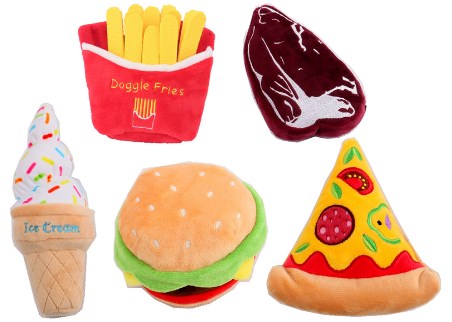 Chatty Burger Buddy Plush Dog Toy