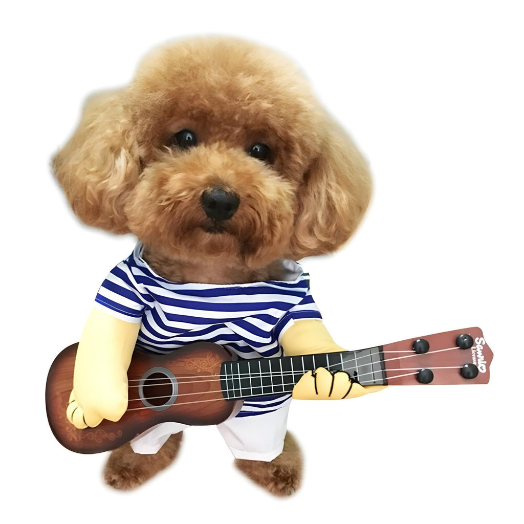 Pet Rockstar Guitar Costume