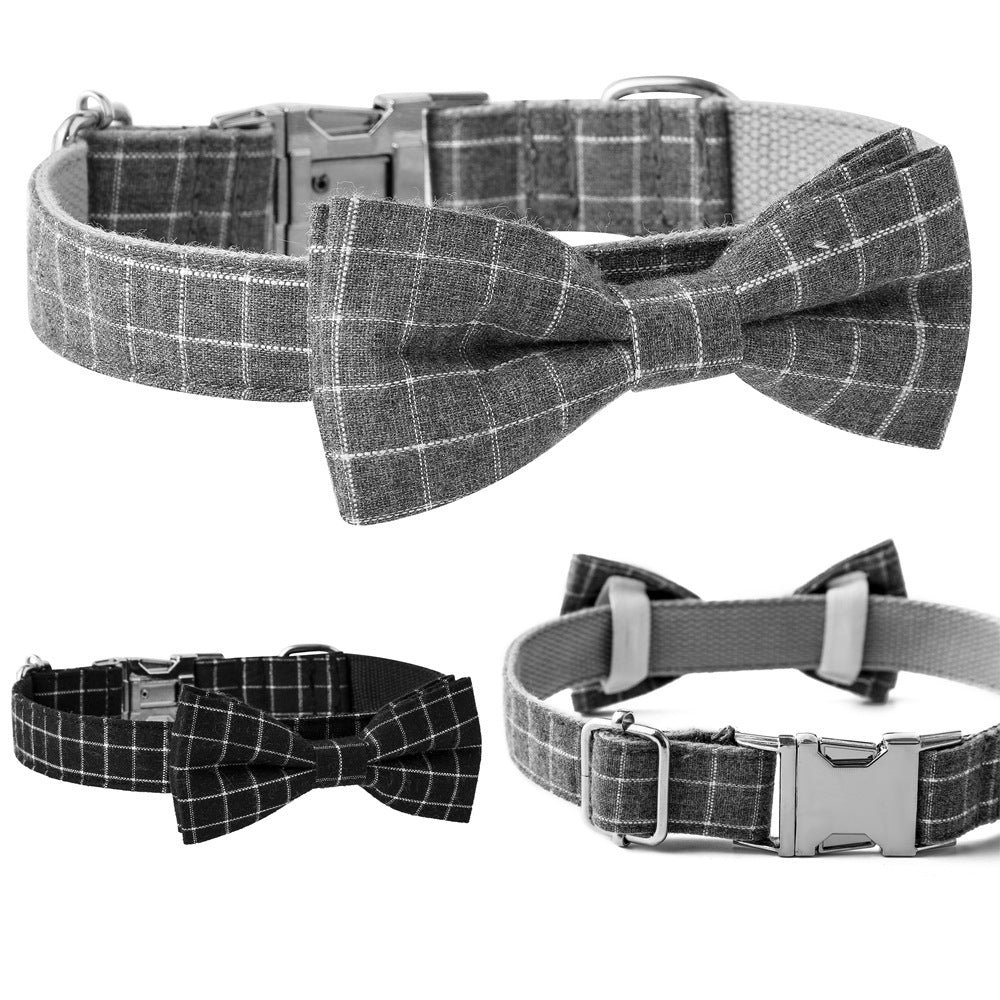 Chic British Plaid Dog Collar