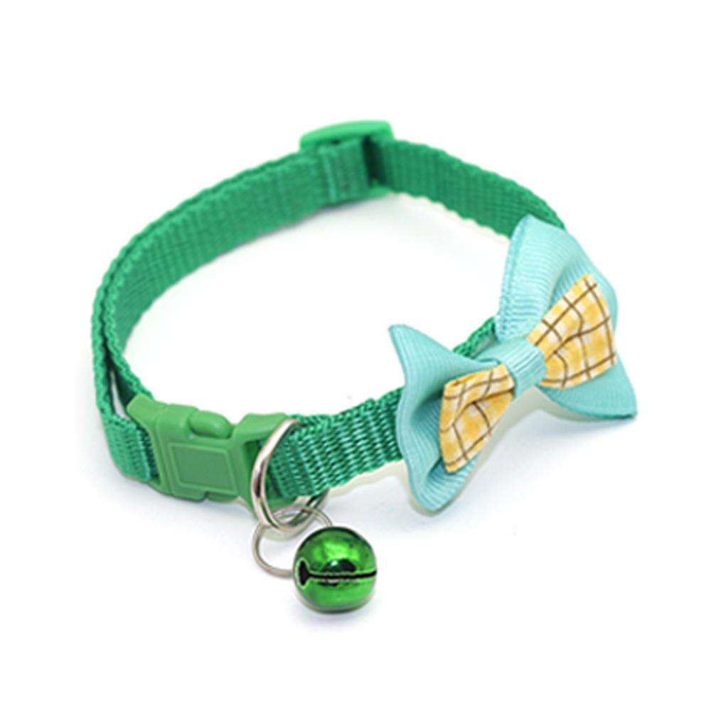 Chic Plaid Cat Collars with Bells - Adjustable