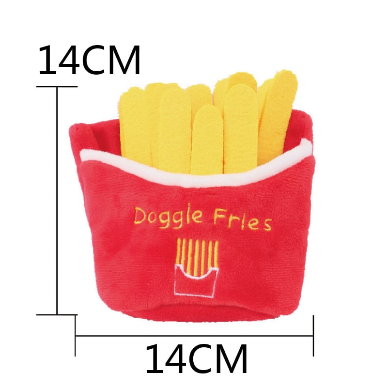 Chatty Burger Buddy Plush Dog Toy