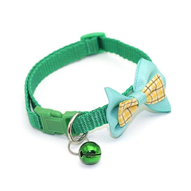 Chic Plaid Cat Collars with Bells - Adjustable