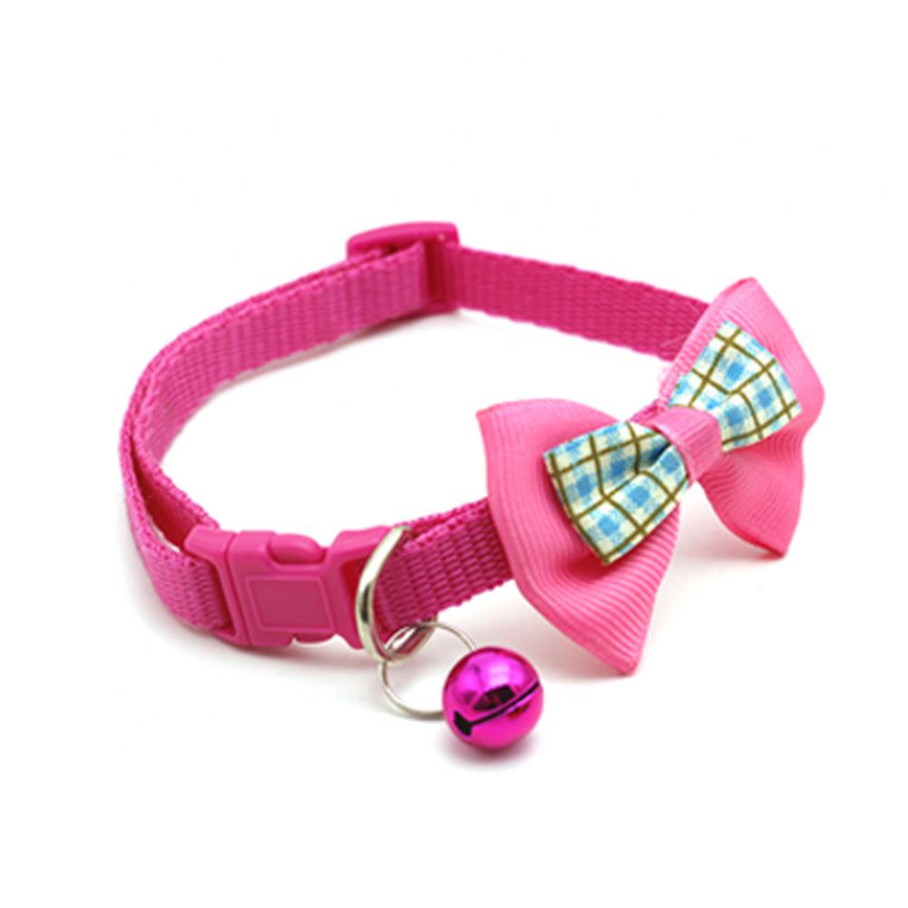 Chic Plaid Cat Collars with Bells - Adjustable